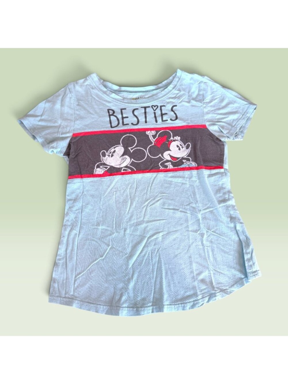 Disney Mickey Minnie Besties Women’s T Shirt Size M